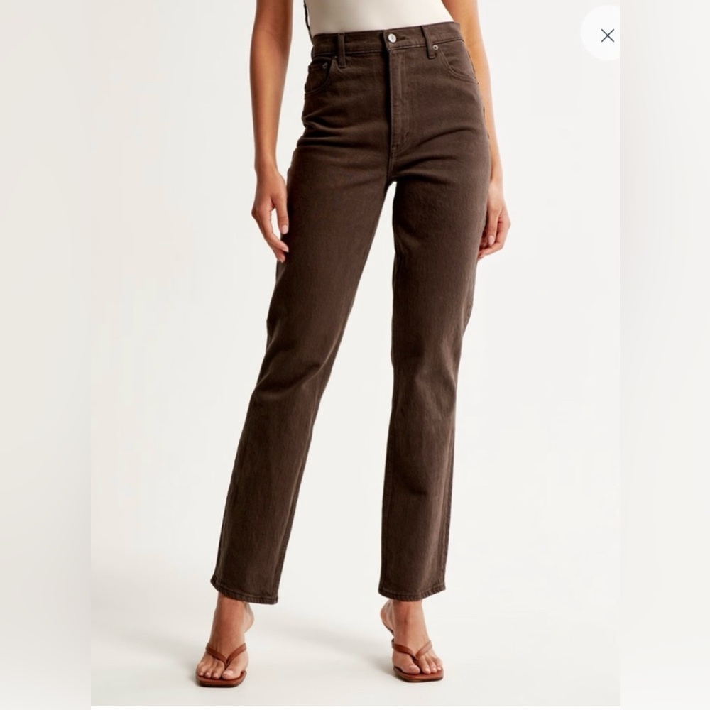 Abercrombie & Fitch Ultra High Rise 90s Straight Jean